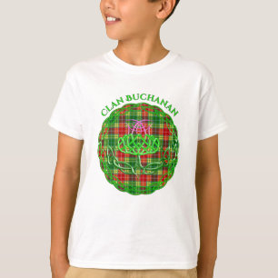 Buchanan Scottish Tartan Celtic Thistle T Shirt
