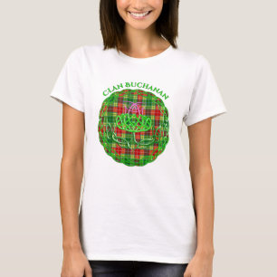 Buchanan Scottish Tartan Celtic Thistle T Shirt
