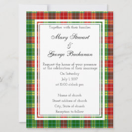 Buchanan Scottish Wedding bjudande Inbjudningar