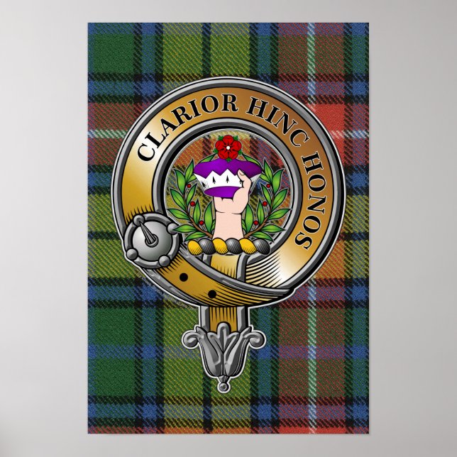 Buchanan Tartan & Badge Poster (Framsidan)