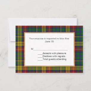 Buchanan Tartan Play Bröllop OSA Card Kort