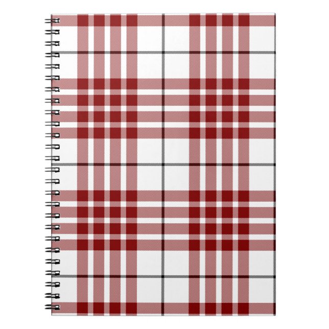 Buchanan tartan Red plaid Anteckningsbok (Framsidan)