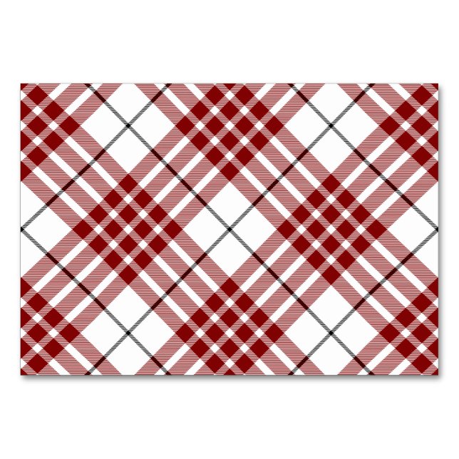 Buchanan tartan Red plaid Bordsnummer (Framsidan)
