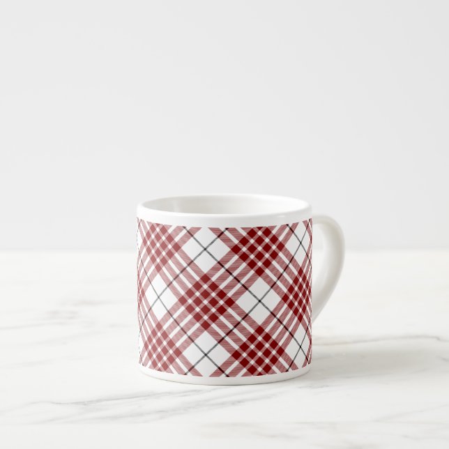 Buchanan tartan Red plaid Espressomugg (Framsida höger)