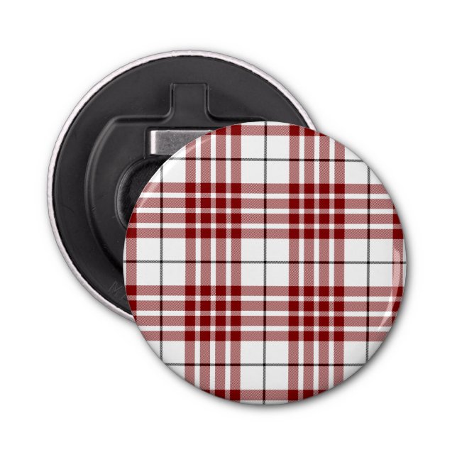 Buchanan tartan Red plaid Flasköppnare (Framsidan)