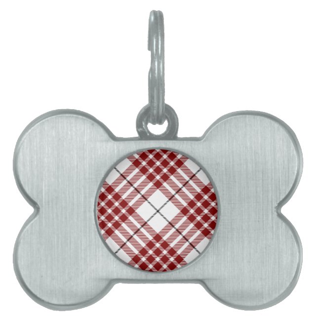 Buchanan tartan Red plaid ID-bricka Husdjur (Framsidan)