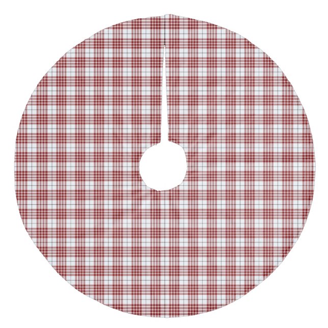 Buchanan tartan Red plaid Julgransmatta Fleece (Framsidan)