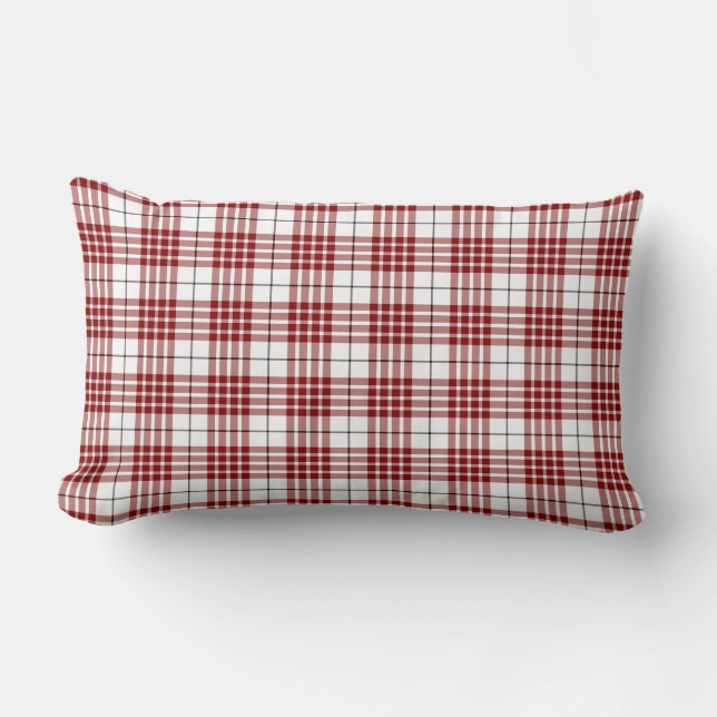 Buchanan tartan Red plaid Lumbarkudde (Framsida)