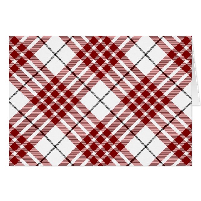 Buchanan tartan Red plaid OBS Kort (Framsidan Horizontal)