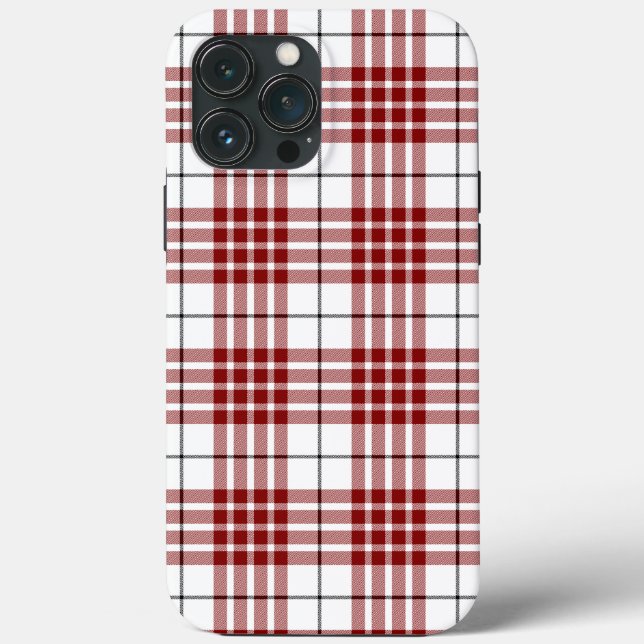 Buchanan tartan röd vit rutig (Baksida)