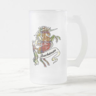 Buchanan TartanUnicorn Frostat Ölglas