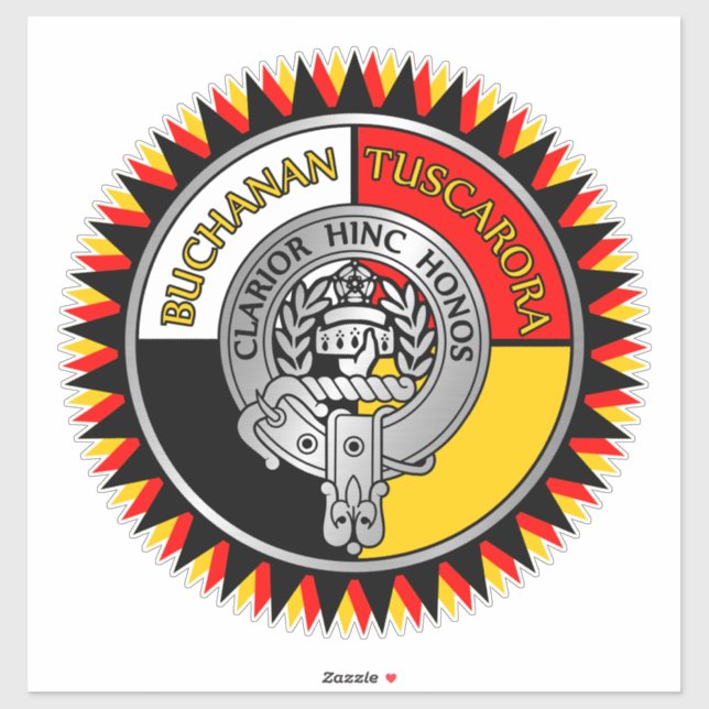 Buchanan - Vapenskölden Tuscarora Klistermärken (Ark)