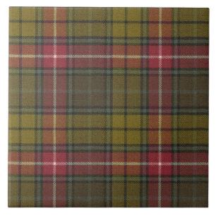 Buchanan Weasted Original Scottish Klan Tartan Kakelplatta