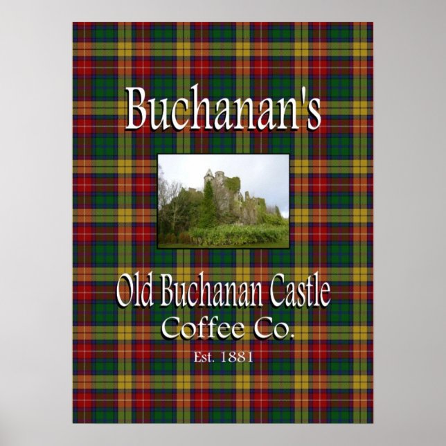 Buchanans gamle Buchanan Castle Coffee Co. Poster (Framsidan)