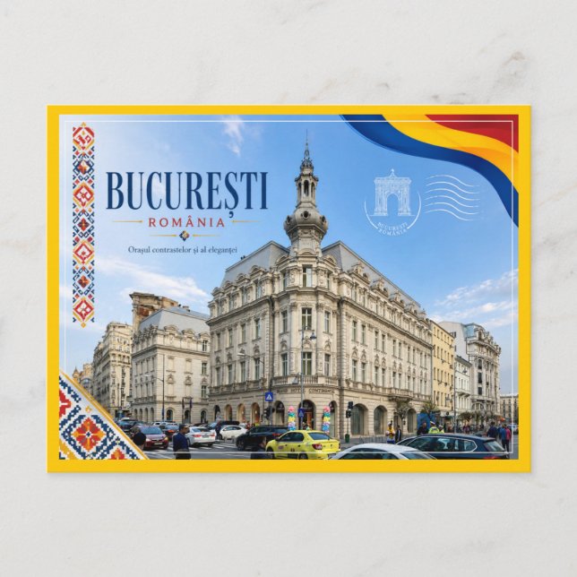 Bucharest Grand hotel Continental Vykort (Framsida)