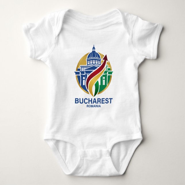 Bucharest Romania Eastern European T Shirt (Framsida)