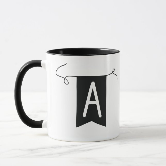 Buchstabe „A“ Becher  Tasse Mugg (Vänster)