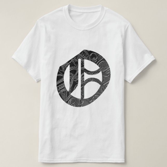 Buchstabe "O" im gotischen Stil T Shirt (Design framsida)
