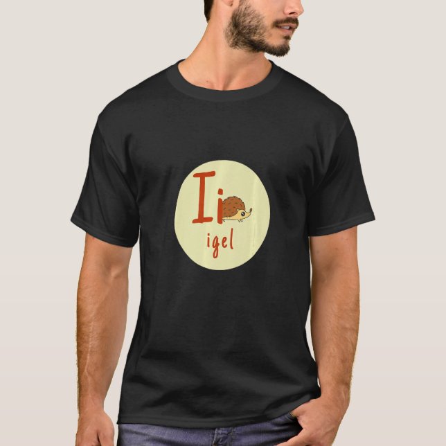 Buchstaben des deutschen Alphabets I Igel T Shirt (Framsida)