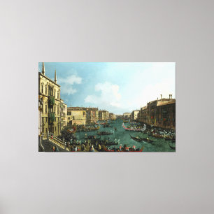 Bucintoro vid Molo av Canaletto (Giovanni Canvastryck