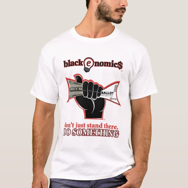 "Buck and Ballot" T-shirt för män (Framsida)