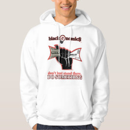 "Buck and Ballot" Vit Tröja med Dragkedja för Män Hoodie