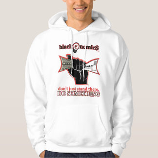 "Buck and Ballot" Vit Tröja med Dragkedja för Män Hoodie