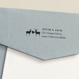 Buck and Doe Returadress Självfärgande Stämpel