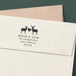 Buck and Doe Returadress Självfärgande Stämpel