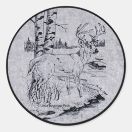 Buck Bäck Runt Klistermärke