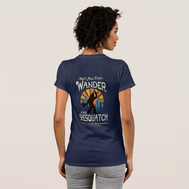 Buck Bald Brewing - Alla som Wander - TShirt T Shirt (Hel baksida)