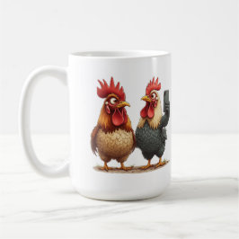 Buck & Bill "Cheesy Chicken" Selfies Kaffemugg