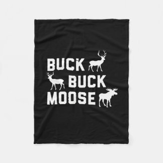 Buck Buck Moose Funny Hunting Season Fleecefilt