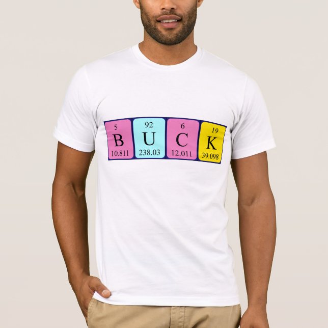 Buck den periodiska skjortan bord namn t-shirt (Framsida)