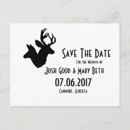 Buck & Doe Silhouette, Bröllop-datum Vykort