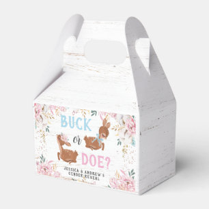 Buck eller Doe? Nykalvning för babyskor Presentaskar