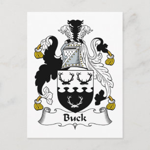 Buck Family Crest Vykort
