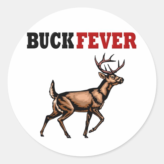 BUCK FEVER RUNT KLISTERMÄRKE (Framsida)
