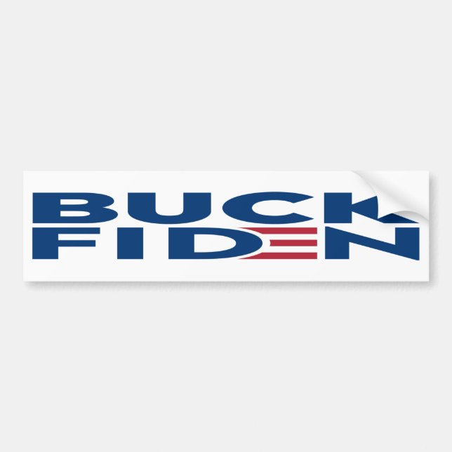 Buck Fiden Slogan Chant Anti Joe Biden Bildekal (Framsidan)