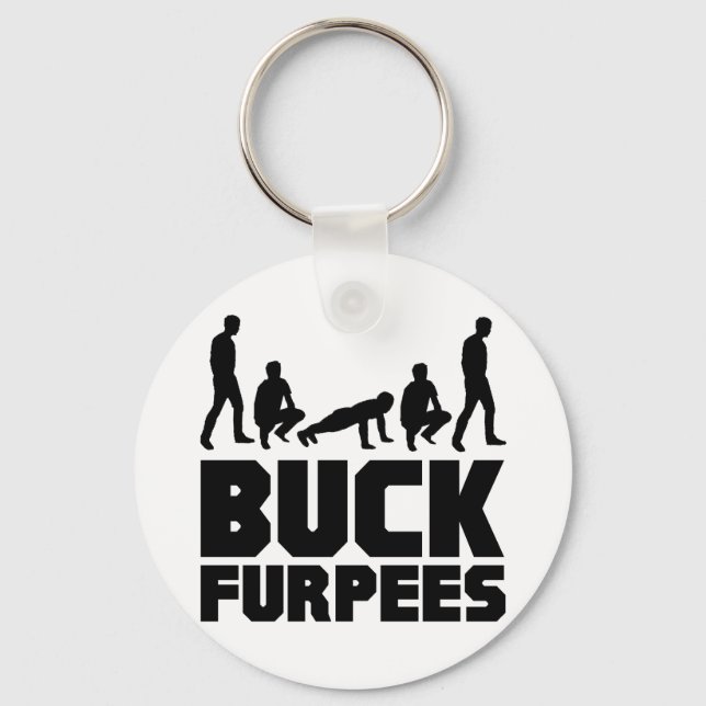 Buck Furpees - Burpees Fitness Nyckelring (Framsida)