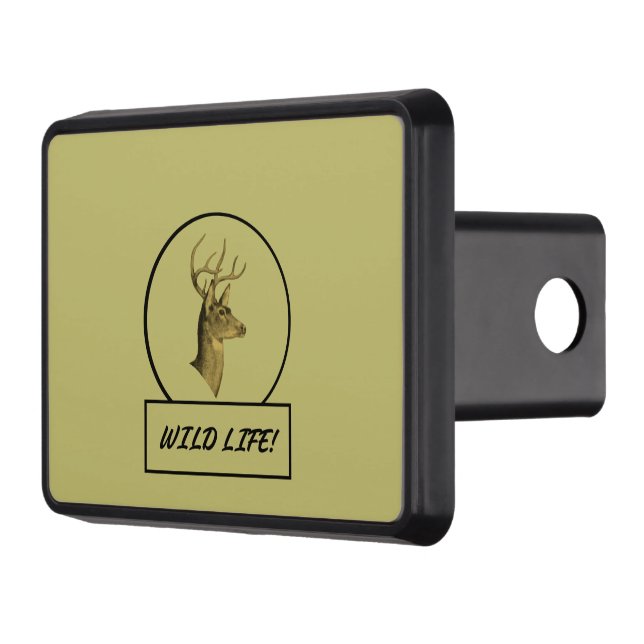 Buck Head Mörk Khaki Lastbil Hitch Cover Dragkroksskydd (Vänster)
