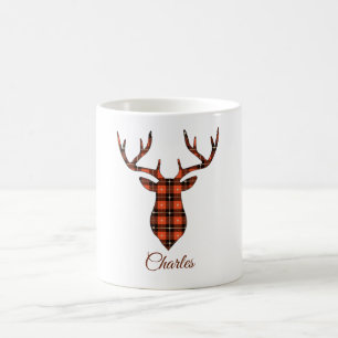 Buck Head Personalize Red and Black Play Kaffemugg