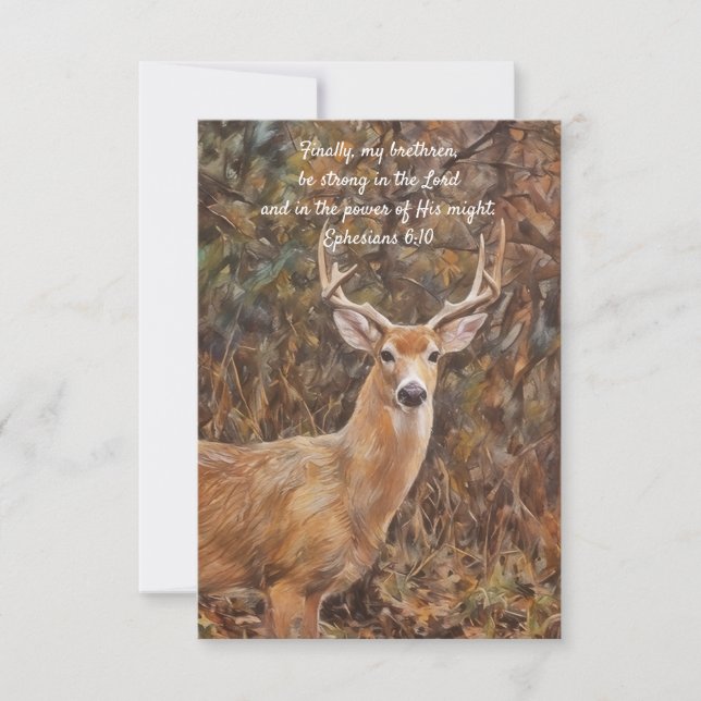 Buck Hjort and Faith Art Flat Note Card Tack Kort (Framsida)