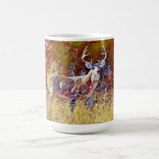 Buck Hjort Antlers Nature Art Mugg (Center)
