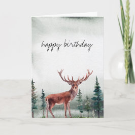 Buck Hjort Grattis på födelsedagen Personlig Kort