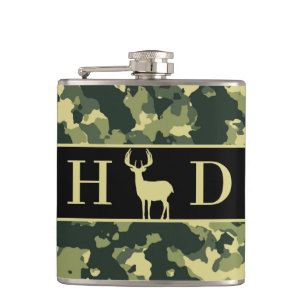 Buck Hjort Hunting Monogram Initialer Fickplunta