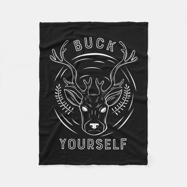 Buck Hunting Yourself Fleecefilt (Framsidan)