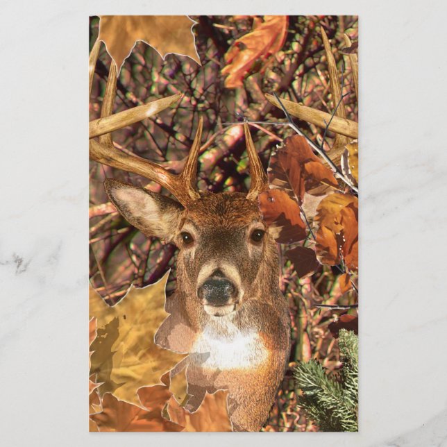Buck i Camo White Svan Hjort (Framsida)