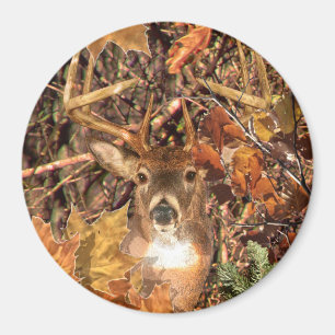 Buck i Camo White Svan Hjort Magnet