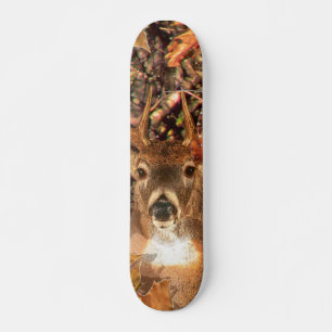 Buck i Fall Camo White Svan Hjort Old School Skateboard Bräda 18 Cm